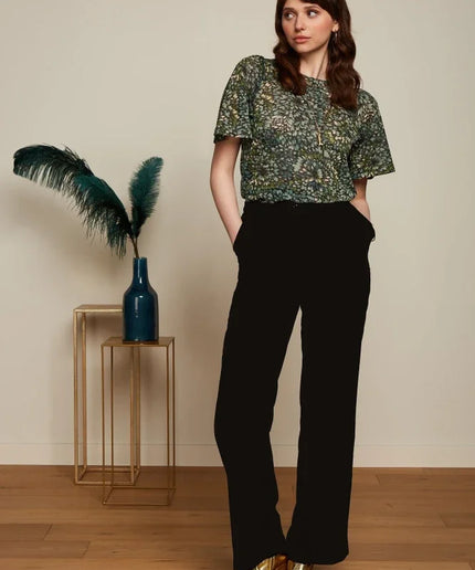 KING LOUIE ETHEL PANTS GAMINE BLACK