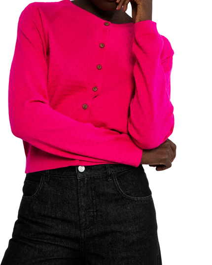 Sød strik, pink dragefrugt strik