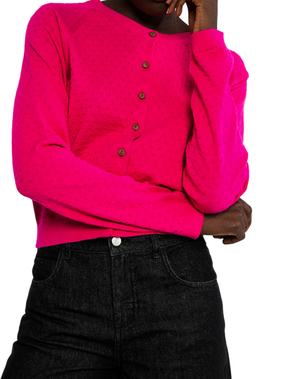 Sweet knit, pink dragon fruit knit