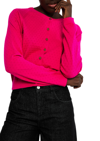 Sweet knit, pink dragon fruit knit