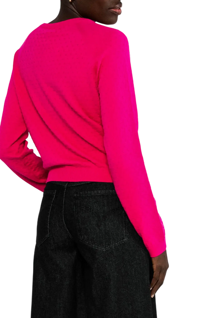 BLUTSGESCHWISTER vest Sweet knit, pink dragon fruit knit