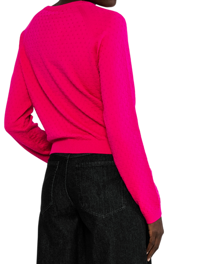 Sweet knit, pink dragon fruit knit