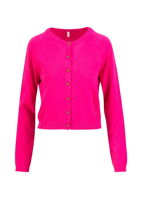 Doux tricot, tricot fruit du dragon rose
