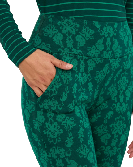 On a Winters Day Flared princess tapestry green