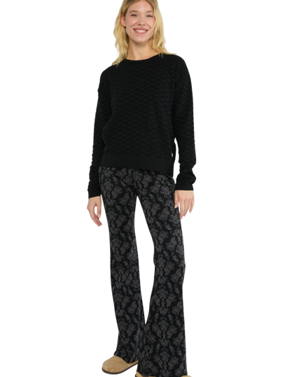 On a Winters Day Flared princess tapestry black