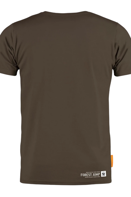 Okimono shirt Forest Jump, dark earth