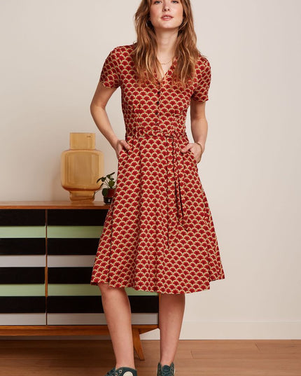 King Louie Sheeva Dress Touche True Red