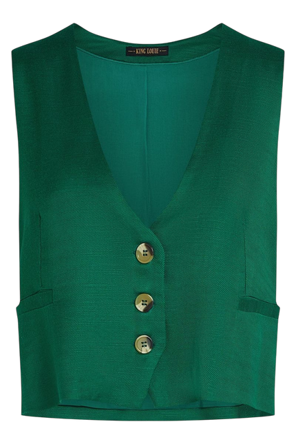 KING LOUIE Cissy Gilet Cameron Nile Green