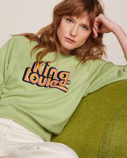 King Louie Febe Sweater Peachy Margarita Green