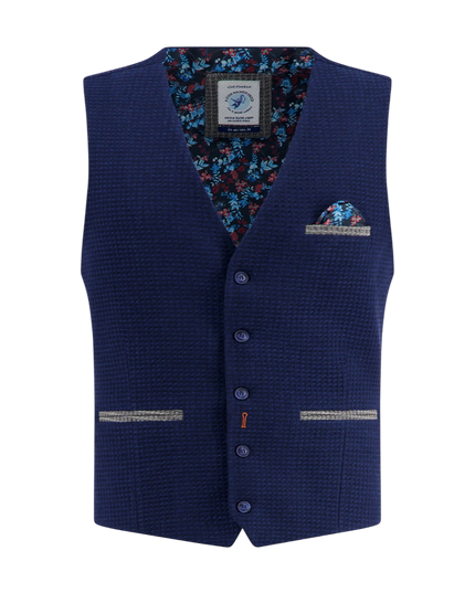 Waistcoat small structure navy