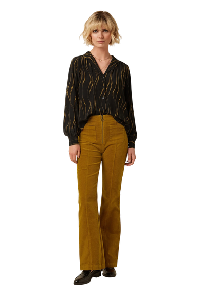 Chris Zip Pants Corduroy golden brown