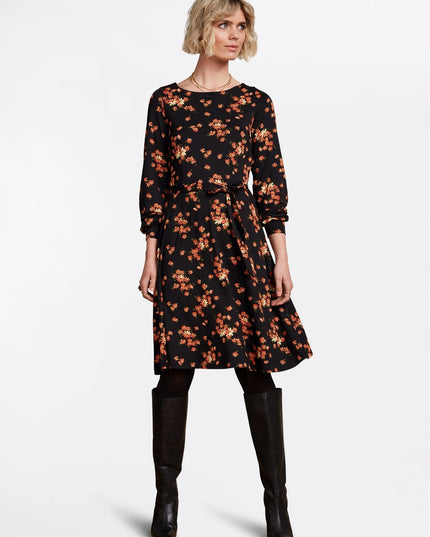 KING LOUIE Betty Bellsleeve Dress Rivera Black
