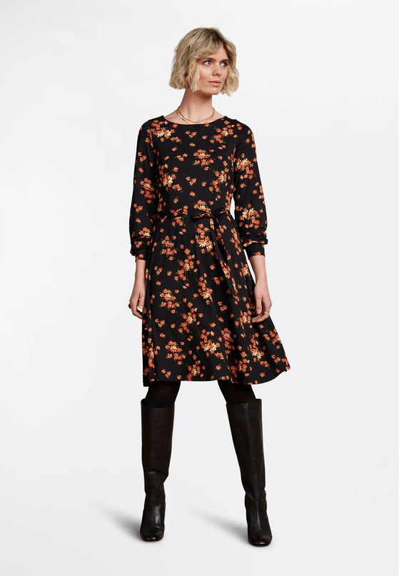KING LOUIE Betty Bellsleeve Dress Rivera Black