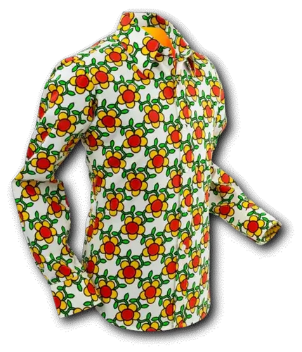 CHENASKI blouse FLOWERGRID