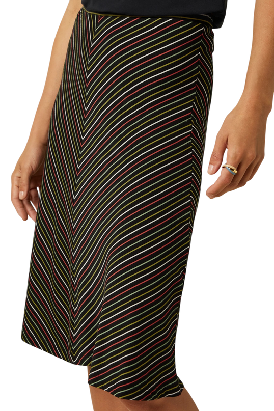 Juno Panel Skirt Menchine Stripe