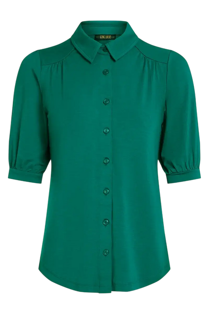 Carina Bluse Tulum Ponderosa Grøn