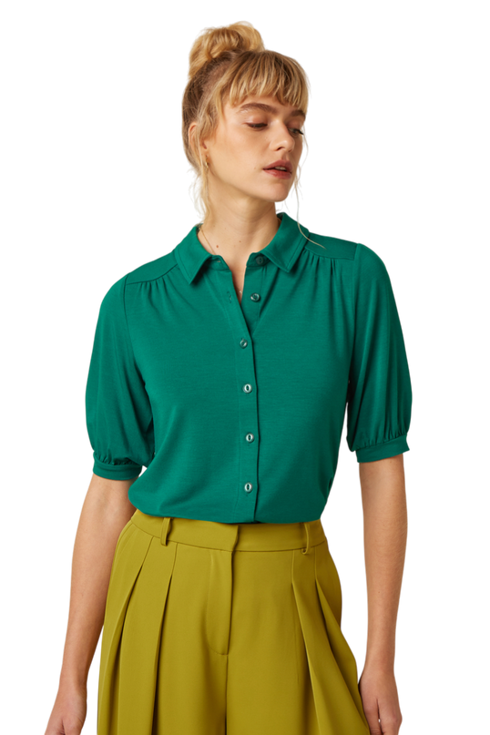 Carina Blouse Tulum Ponderosa Green