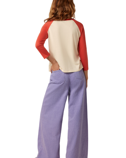 Peppa Pants Colored Denim Sheer Lilac