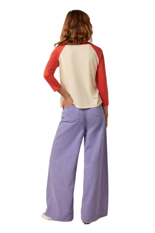 Peppa Pants Colored Denim Sheer Lilac