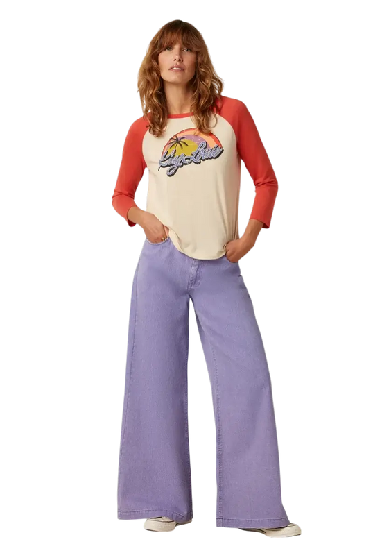 Peppa Pants Colored Denim Sheer Lilac