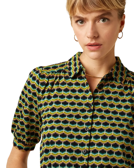 KING LOUIE CARINA BLOUSE DRIFT