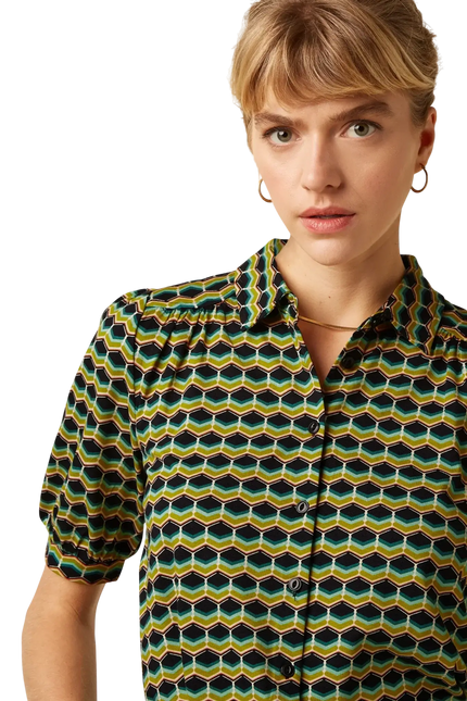 KING LOUIE CARINA BLOUSE DRIFT