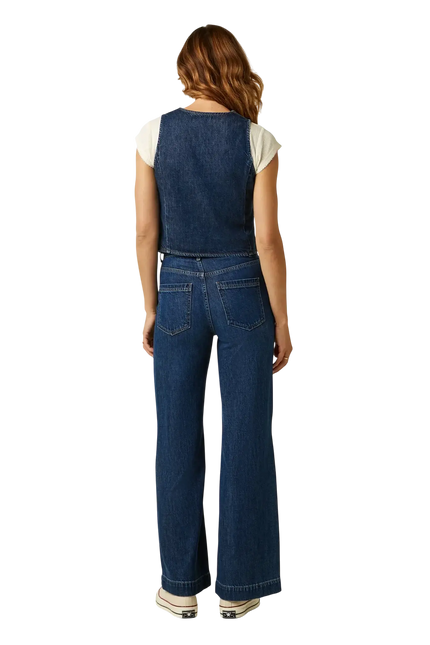 KING LOUIE GILET PLAYA DENIM