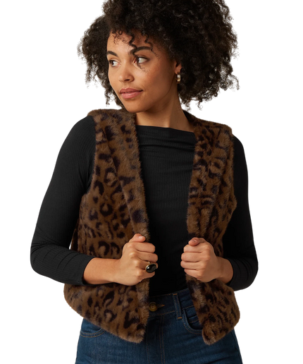 KING LOUIE Viva vest Billy, rum brown