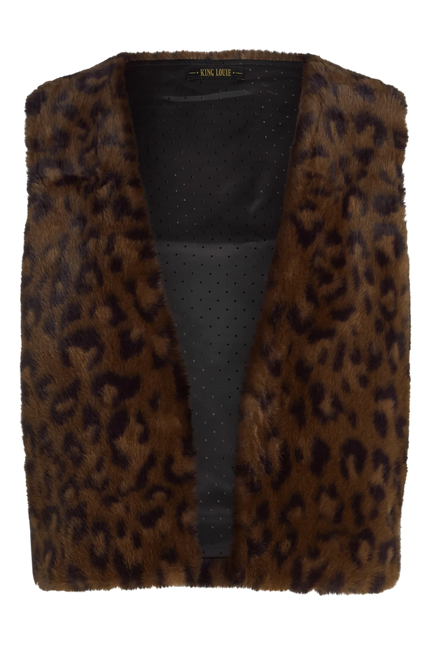 KING LOUIE VIVA GILET BILLY, RUM BROWN