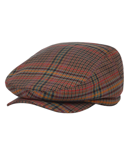 KING LOUIE Czapka Peaky Cap Art Check, umbra