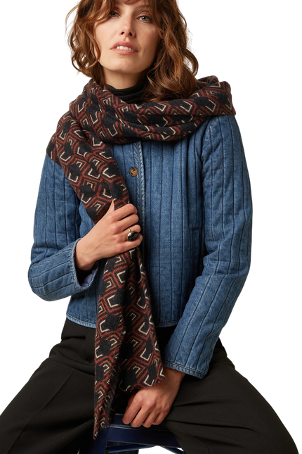 KING LOUIE CALOU SCARF, BLACK