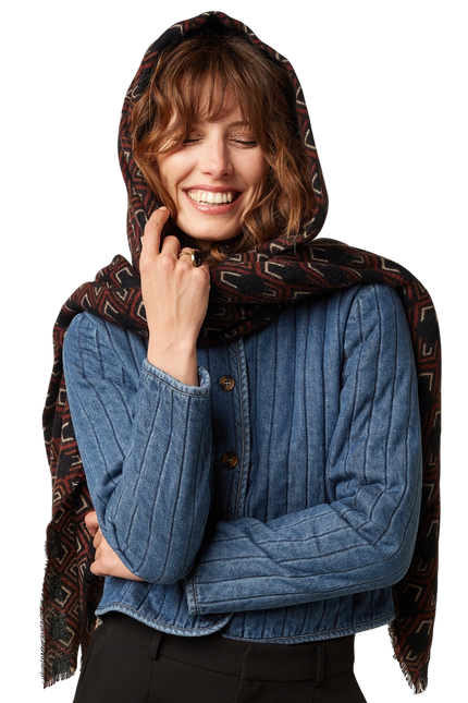 KING LOUIE CALOU SCARF, BLACK