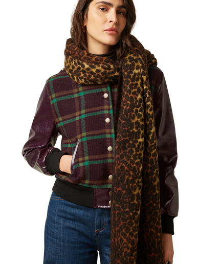KING LOUIE Fargo scarf, cognac orange