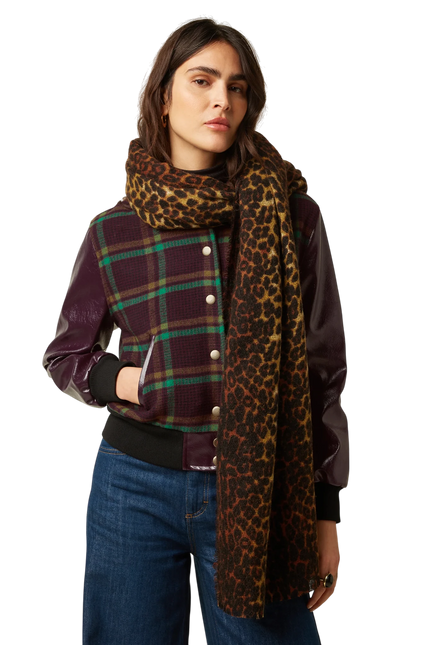 KING LOUIE FARGO SCARF, COGNAC ORANGE