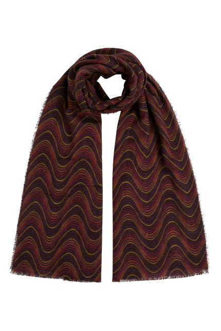 KING LOUIE JEFFERSON SCARF, BITTER CHOCOLATE