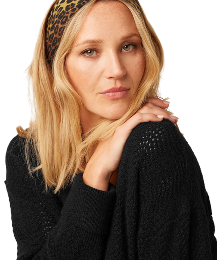 KING LOUIE Fargo twill scarf, black