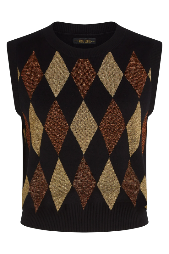 KING LOUIE BOXY SPENCER GYM, BLACK