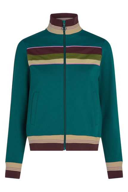King Louie Colorblock Coljack daytona sweat, spruced green