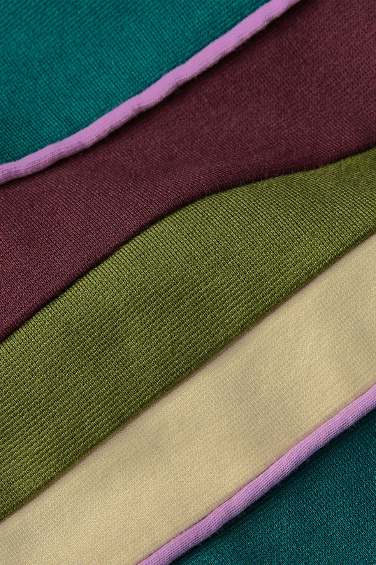 King Louie Colorblock Coljack daytona sweat, spruced green