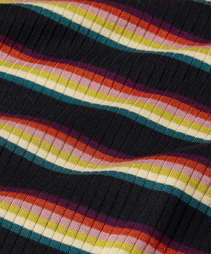 KING LOUIE ROLLNECK TOP LOTTIE STRIPE, IMPERIAL PURPLE
