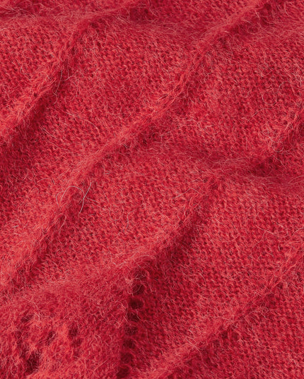 King Louie Lia top Hiver Knit, fiery red