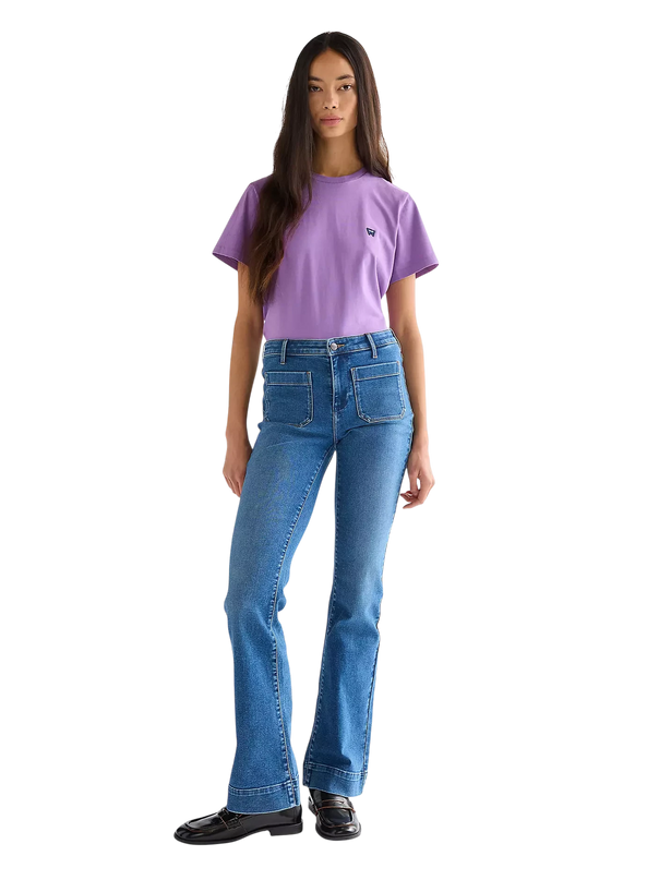 WRANGLER FLARE JEAN, RAVEN