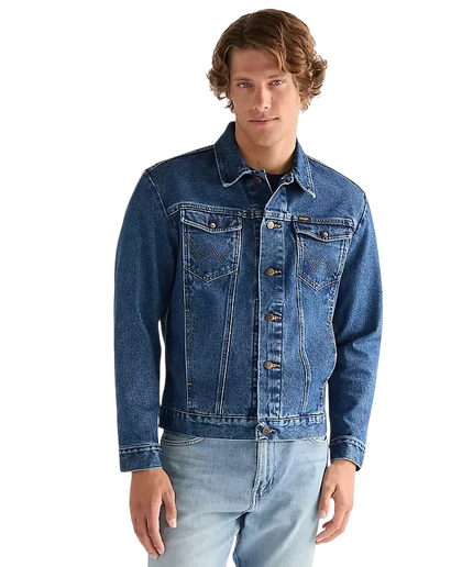 WRANGLER REGULAR COWBOY CUT JACKET, STONEWASH