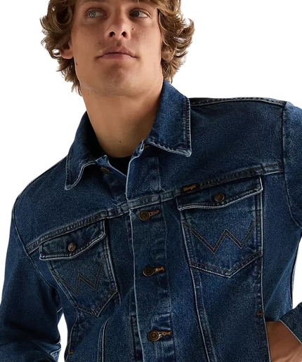 WRANGLER REGULAR COWBOY CUT JACKET, STONEWASH