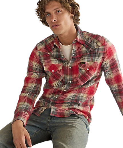CAMISA WESTERN REGULAR WRANGLER, CHILI PEPPER