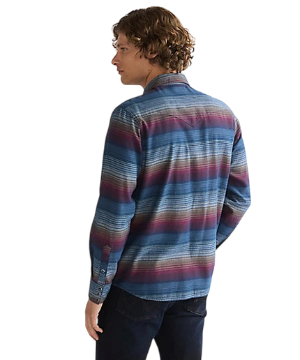BLUSA CAMISERA WESTERN WRANGLER DARK AMERICANA