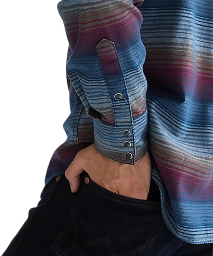 BLUSA CAMISERA WESTERN WRANGLER DARK AMERICANA