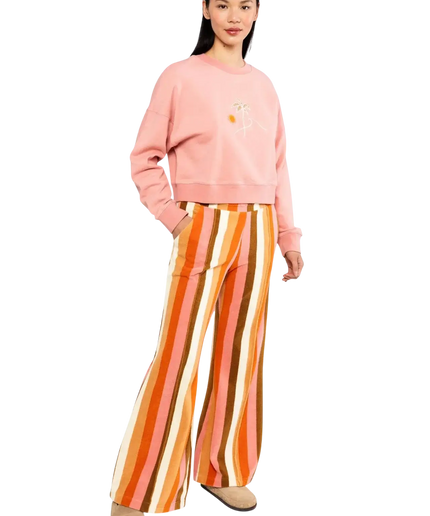 BLUTSGESCHWISTER BYXA SLACKS BELL BOTTOM BEAUTY, SUNNY SPIRIT RANDIG