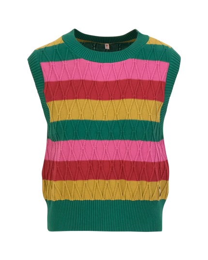 Blutsgeschwister spencer, Carnaby Candy, little party stripe knit