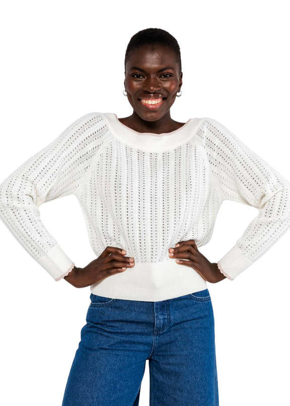 DELICIOUS SUMMER, DREAMY WHITE KNIT